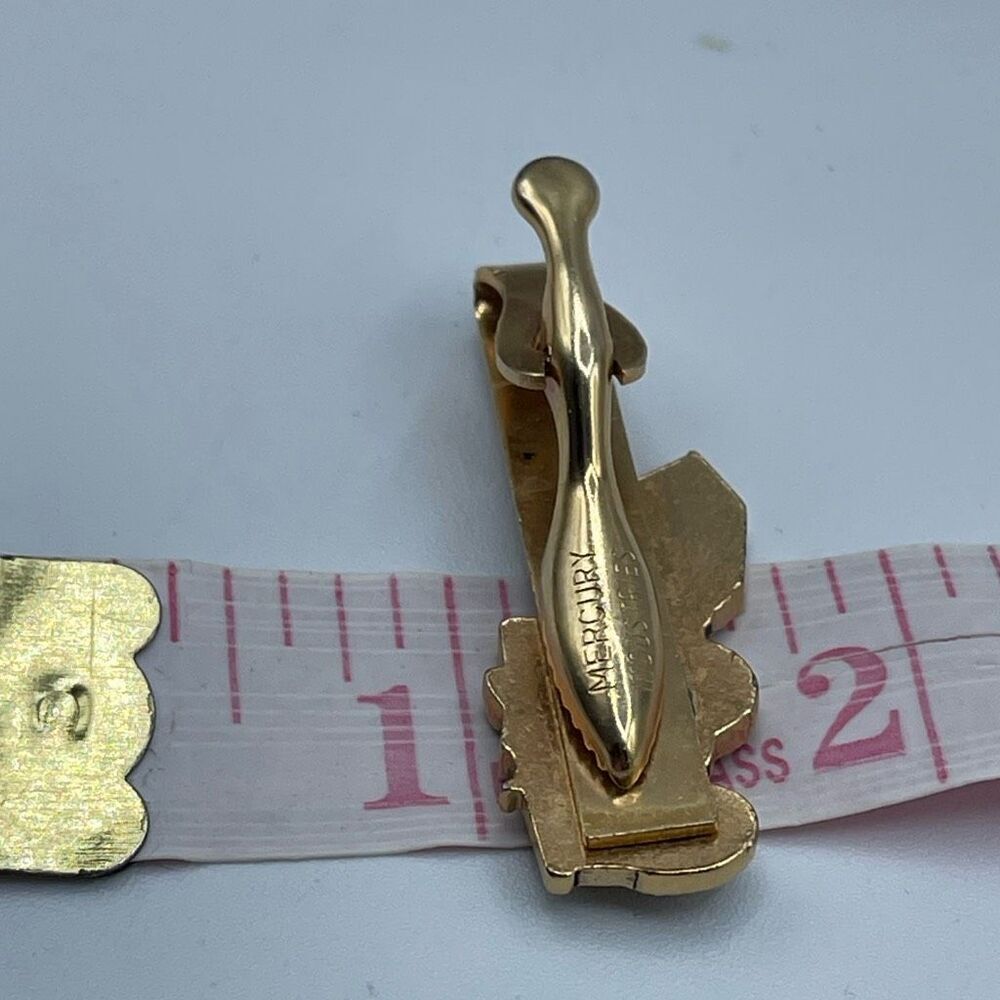 Vintage Mercury Industries Michigan tie clip brass - Picture 4 of 6